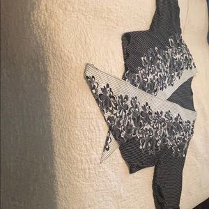 blue and white kimono